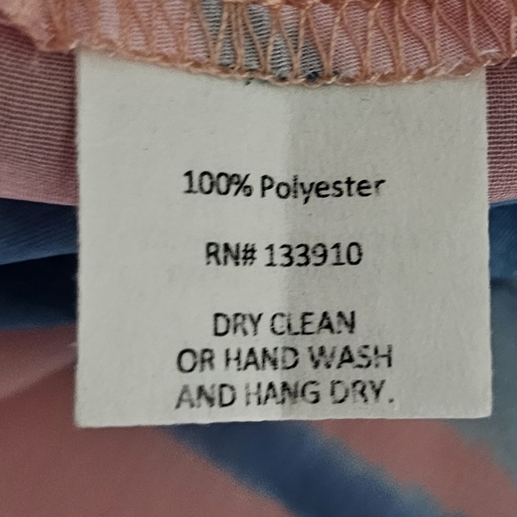 Show Me Your MuMu Zsa Zsa Dress Sz L Pink Blue Tropical Made USA Resort Vacation - Picture 8 of 13